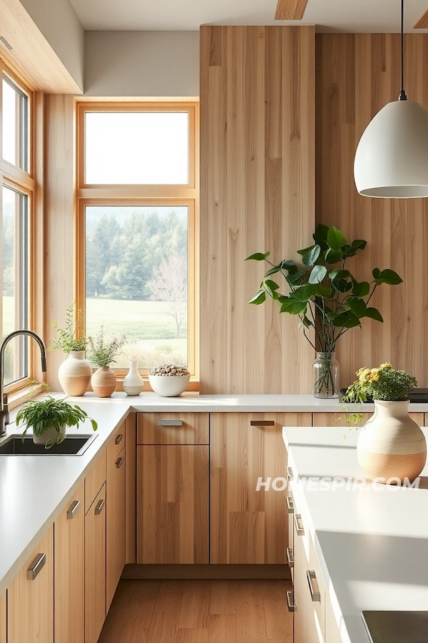 Organic Touch Minimalist Kitchen