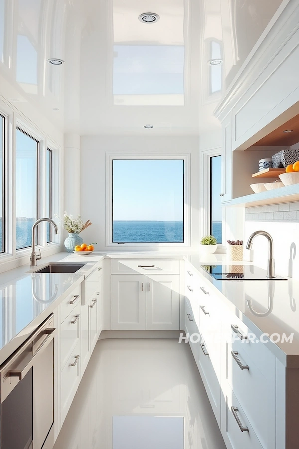 Panoramic Windows in Boathouse-Inspired Kitchen