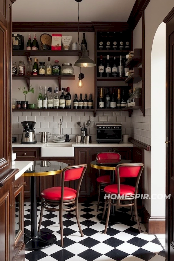 Parisian Vibe in Classic French Bistro Kitchen