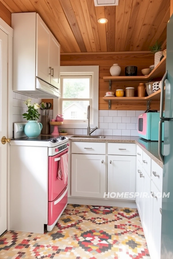 Pastel Appliances in Sleek Kitchen Decor