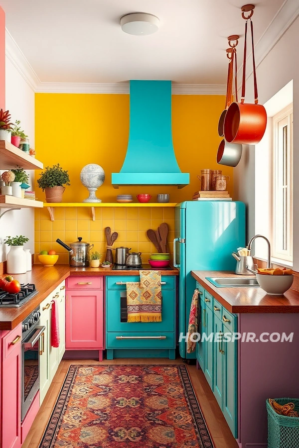 Pastel Hues Create Boho Kitchen Harmony