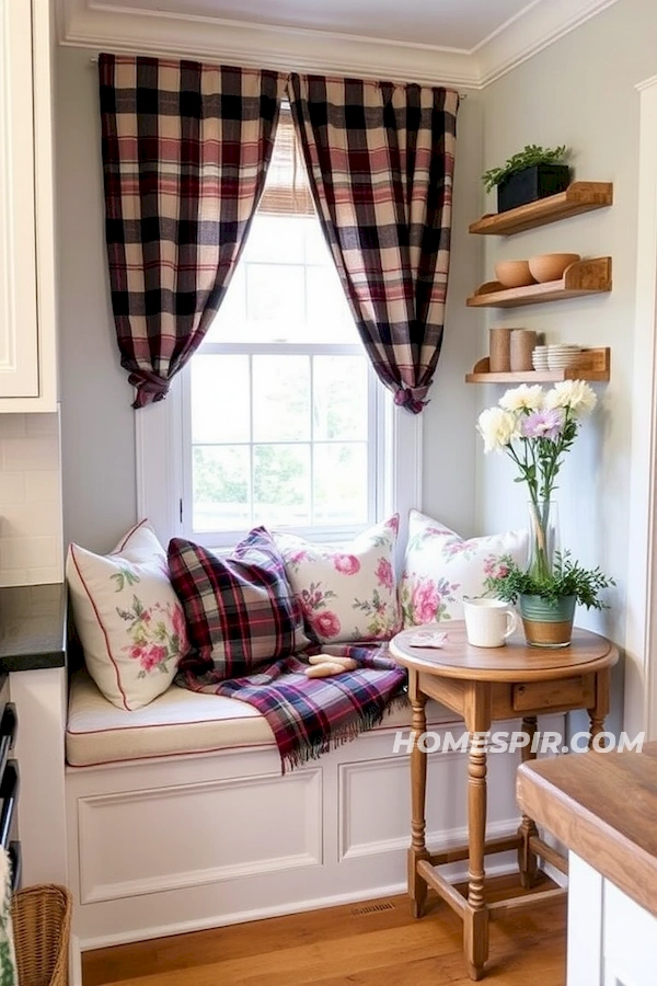 Peaceful Kitchen Retreat with Wood Table