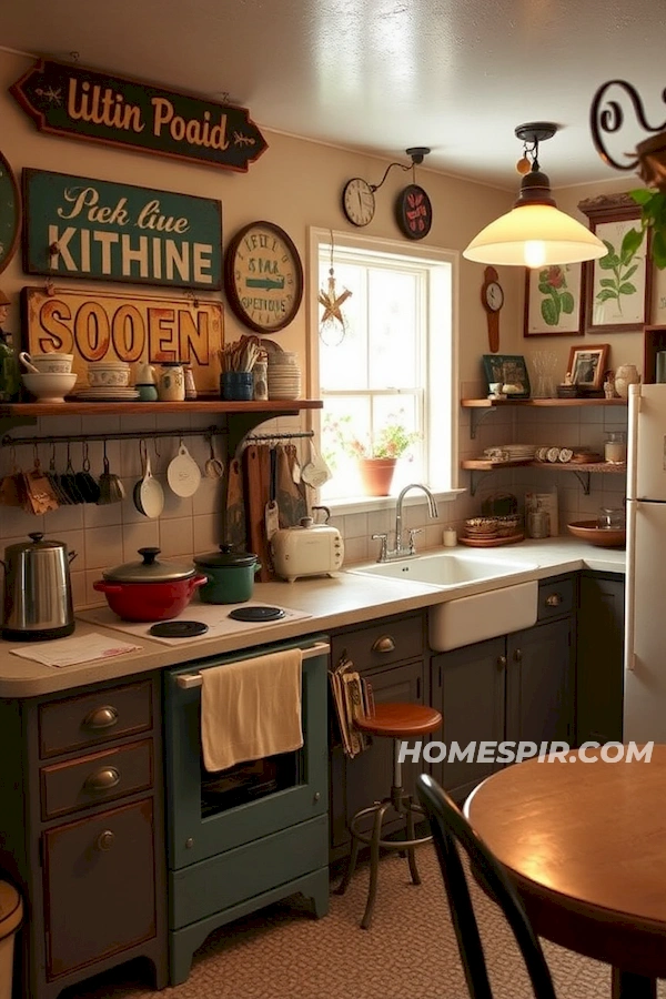 Quirky Decor in Charming Vintage Kitchens