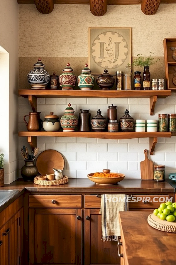 Reclaimed Wood and Ethnic Boho Kitchen