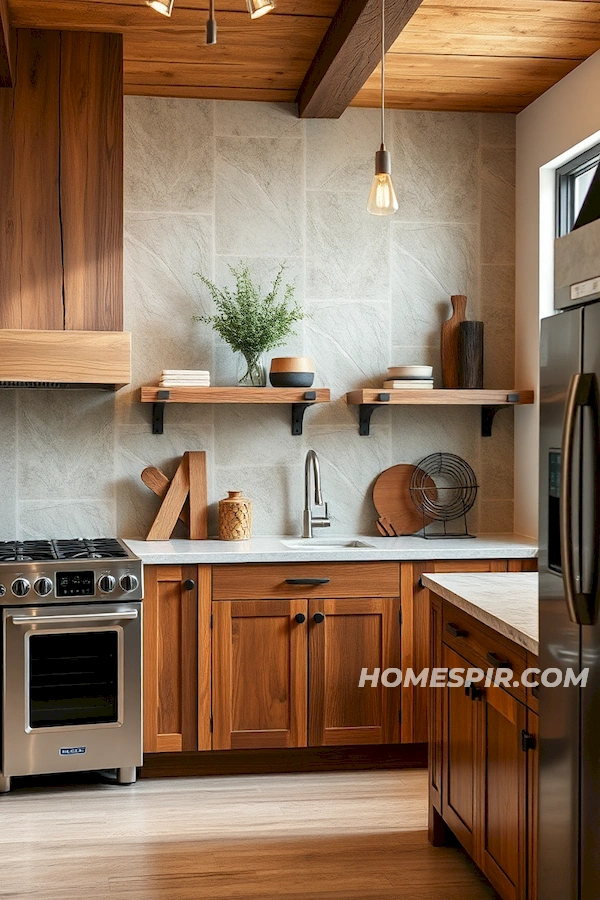 Reclaimed Wood and Stainless Steel Kitchens