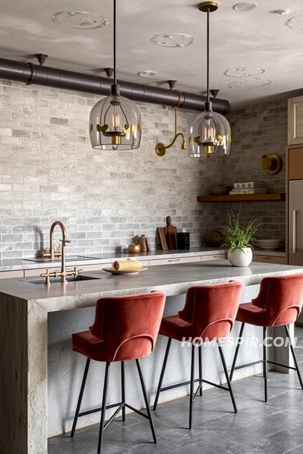 Refined Textures in Industrial Kitchen Design