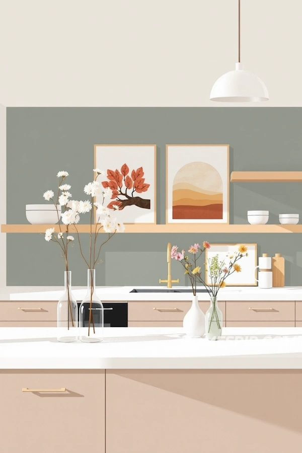 Reflecting Seasons with Minimalist Kitchen Accents