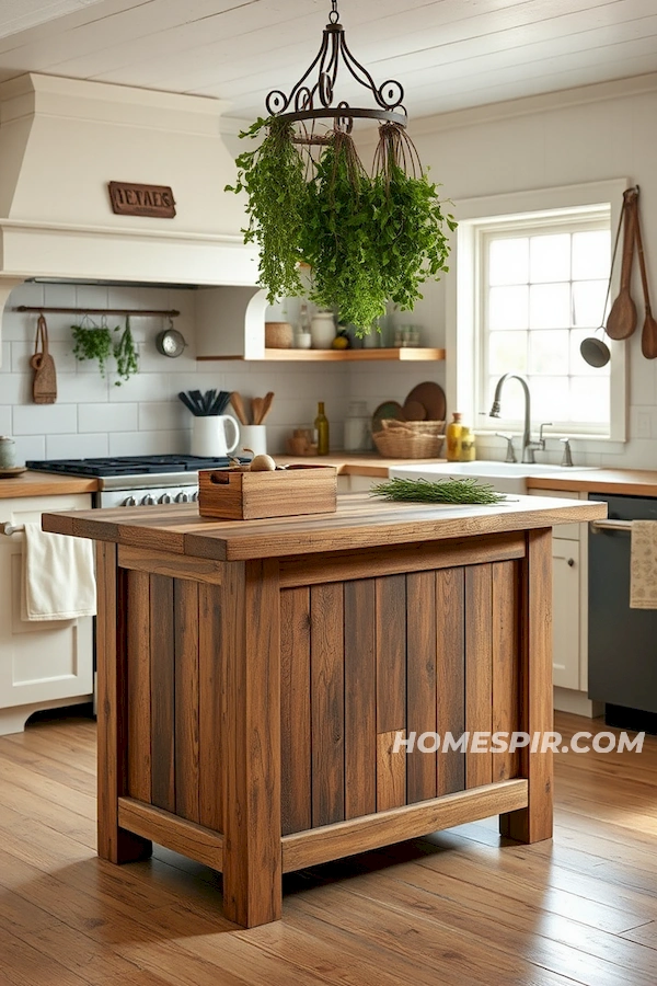 Repurposed Wood in Farmhouse Kitchen