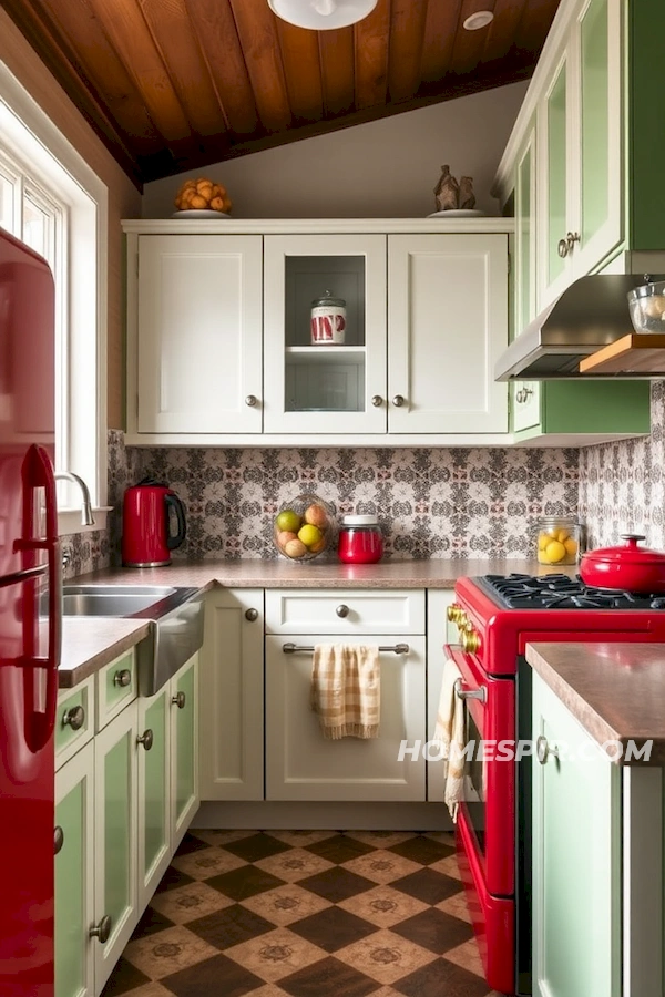 Retro Appliances Modern Cabinetry