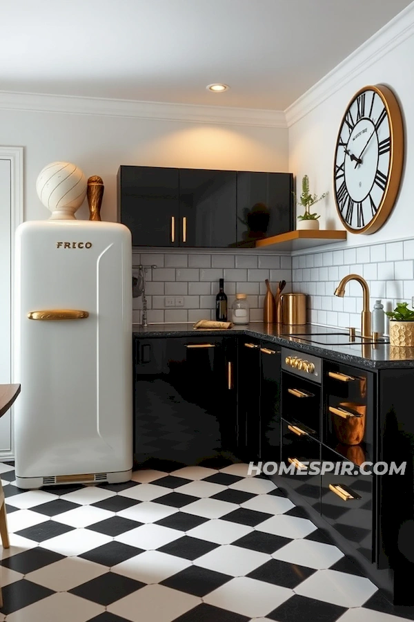 Retro Kitchen Style with Art Deco Flair