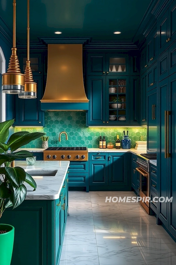 Rich Hues and Nature Blending Kitchen