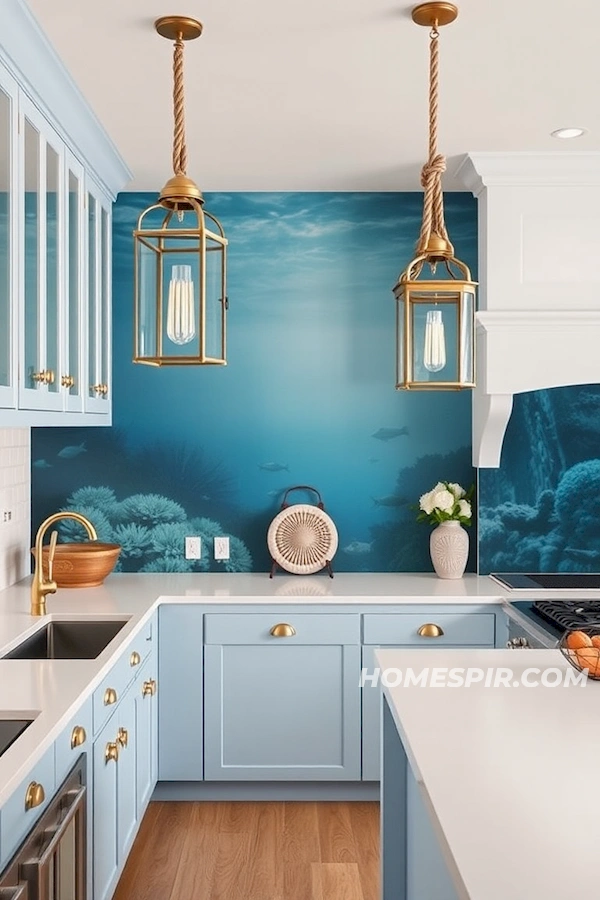 Rope Lanterns in Coastal Flair Kitchen