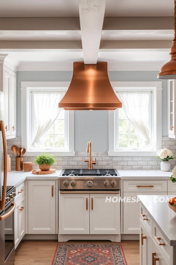 Rustic Elegance with Brick-Styled Backsplash