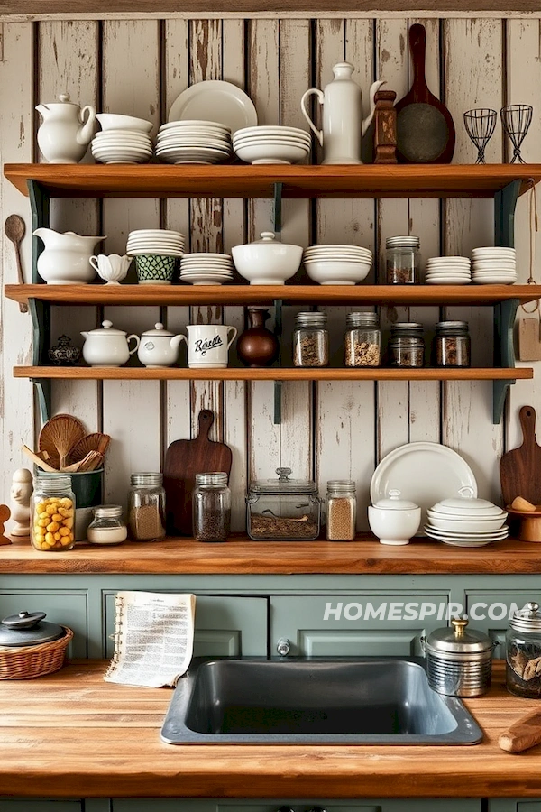 Rustic Harmony with Vintage Crockery