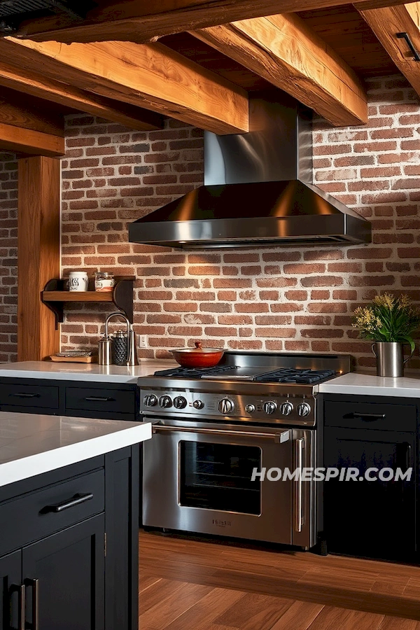 Rustic Warmth Meets Stainless Charm