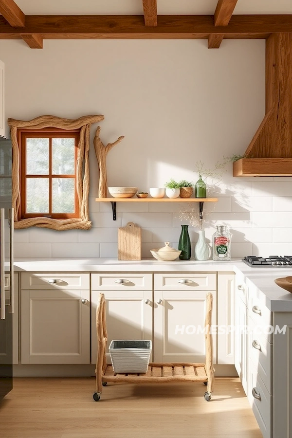 Sandy Beige Driftwood Inspired Kitchen