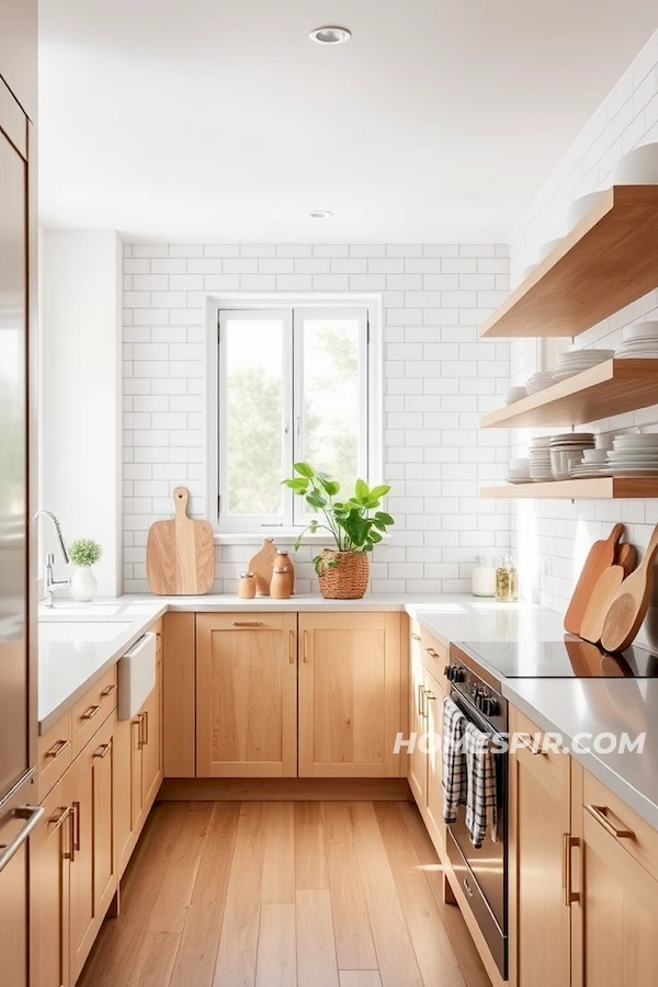 Scandinavian Kitchen with Open Shelving