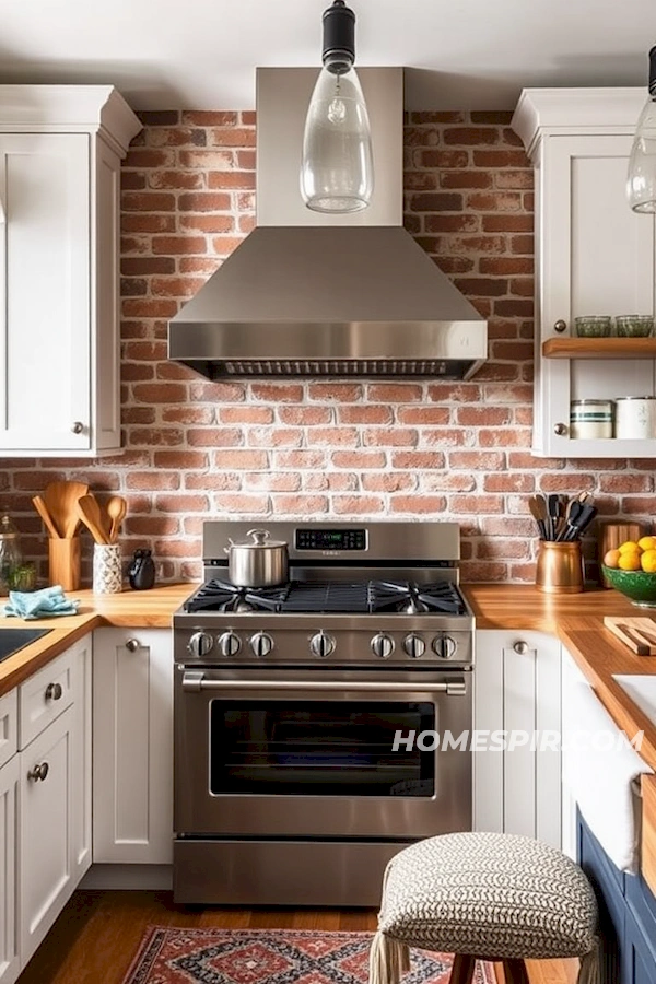 Seamless Blend of Materials in Eclectic Kitchens