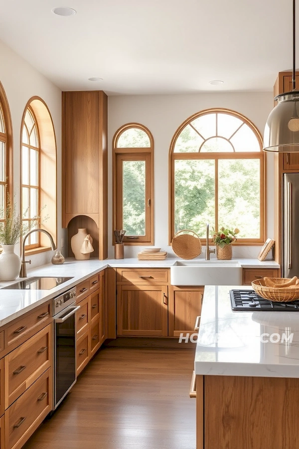 Seamless Marble Kitchen Design