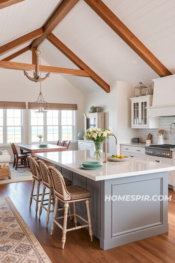 Seamless Open-Concept Beach House Kitchen