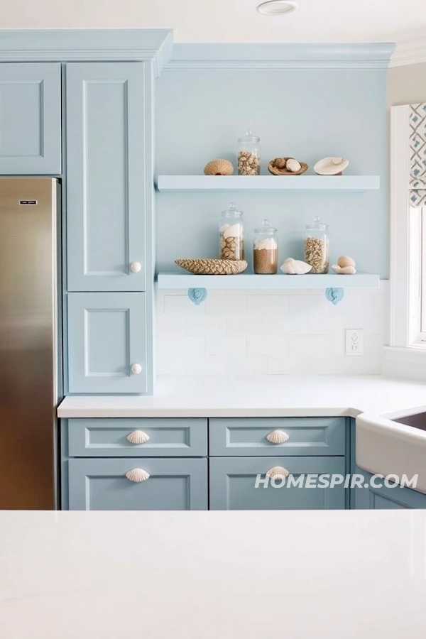 Seaside Ambiance Blue Coastal Kitchen