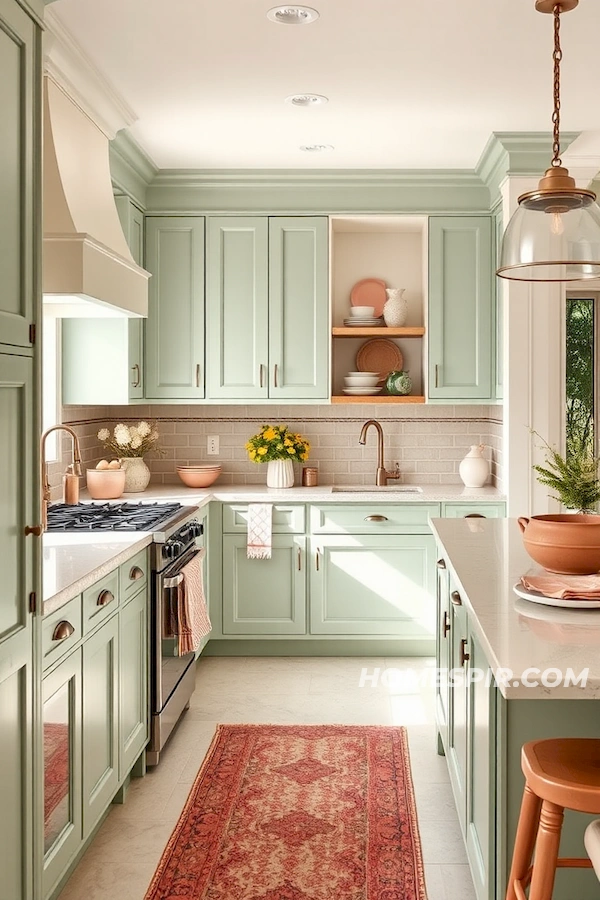 Seaside Inspired Kitchen Colors