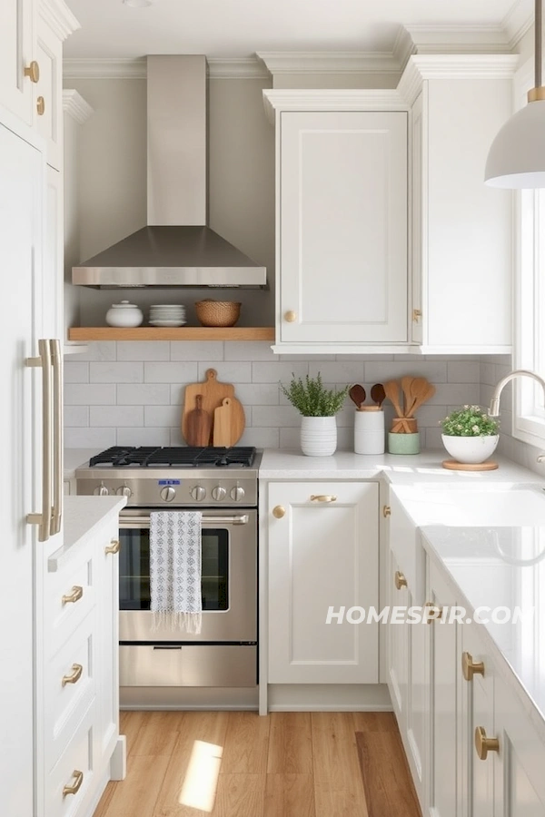 Seaside Palette Kitchen with Modern Hardware