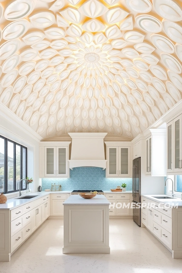 Seaside Retreat Kitchen with Pearl Accents