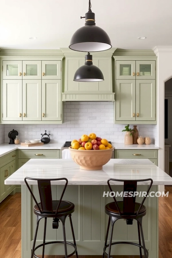 Seasonal Fruit Bowl Central in Inviting Kitchen