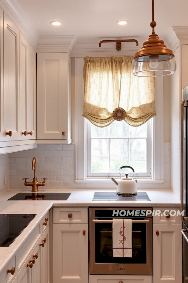 Shaker Cabinets and Marble Countertop Elegance