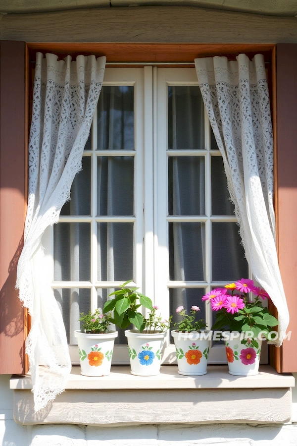 Sheer Curtains and Breeze in Country Style