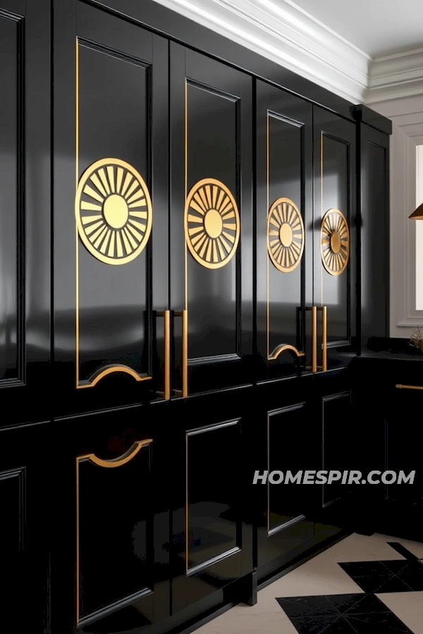 Sleek Art Deco Cabinetry Designs