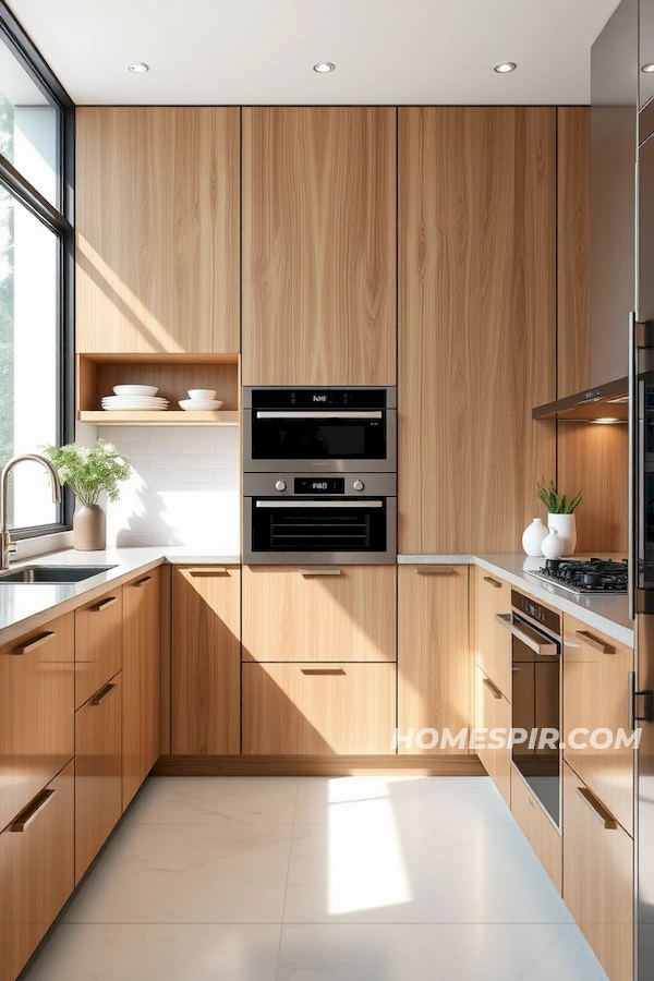 Sleek Kitchen with Integrated Appliances