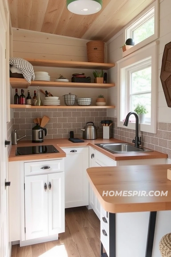 Smart Shelving in a Tiny Culinary Corner