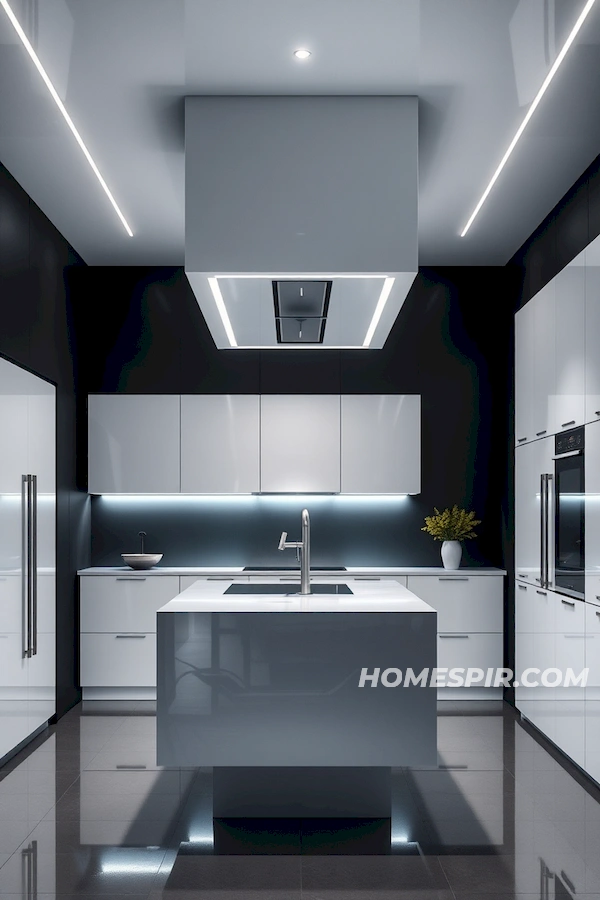 Smart Tech Integrated into Kitchen Minimalism