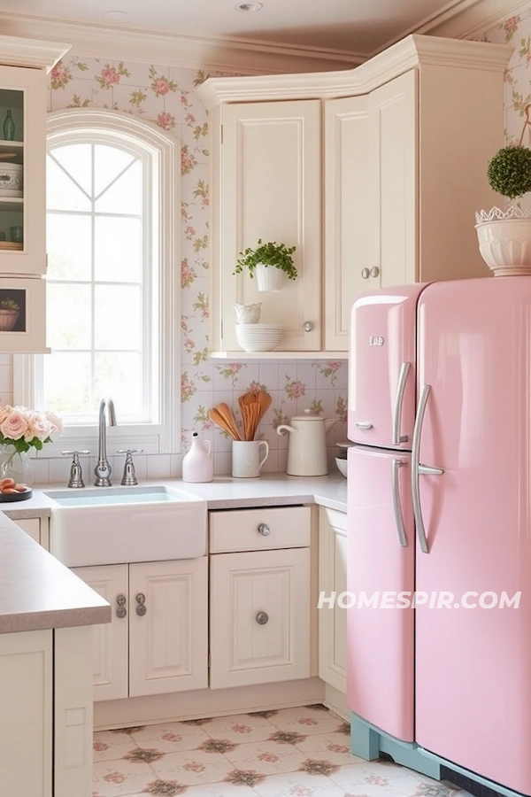 Soft Hues in Shabby Chic Kitchen Design