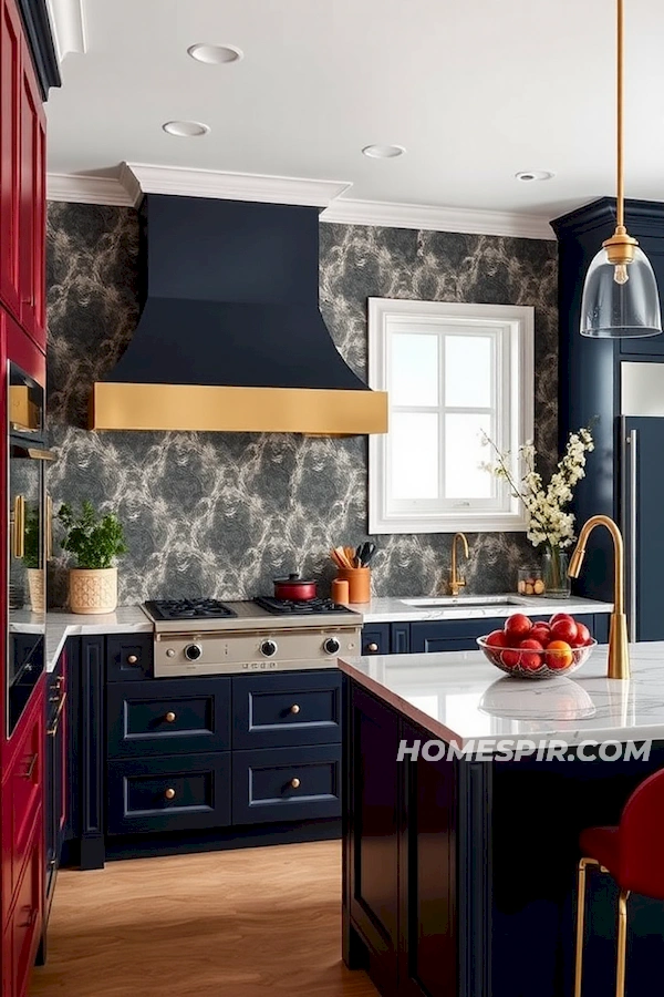 Sophisticated Colors and Bold Patterns for Kitchens