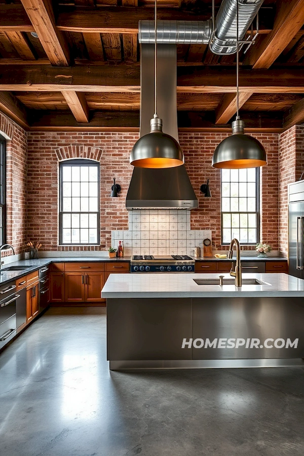 Sophisticated Industrial Kitchen Concepts