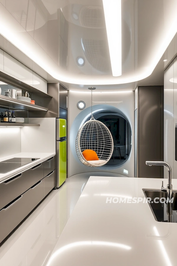 Space-Inspired Elements in Modern Kitchen