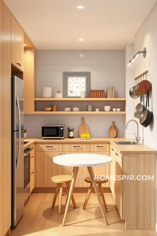 Space-Saving Solutions in a Small Studio Kitchen