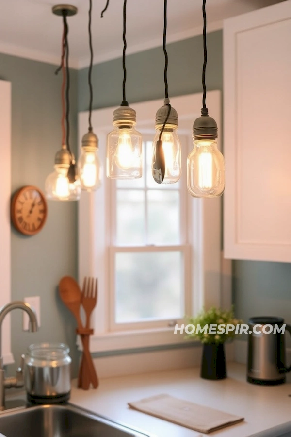 Space-Saving Upcycled Pendant Lights