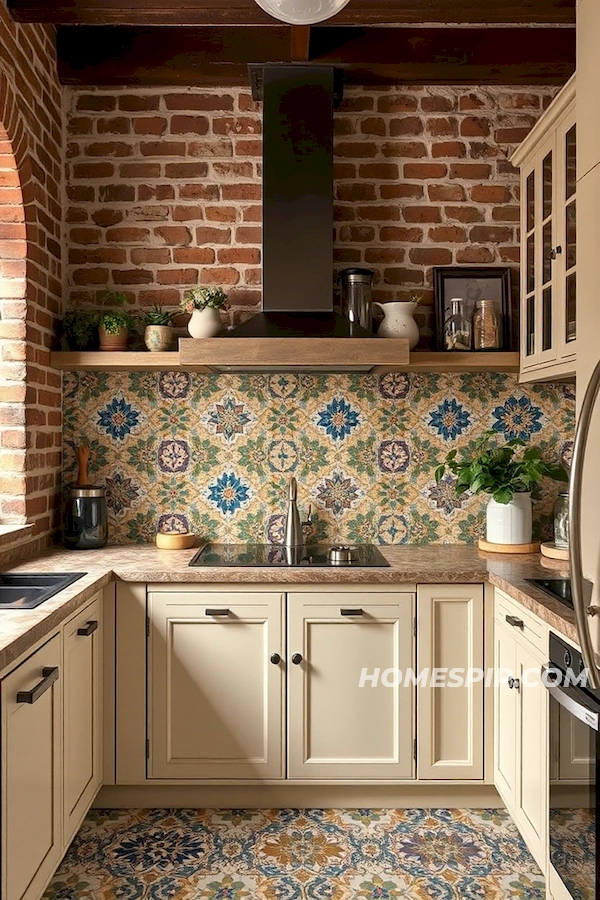 Spanish Tiles and Brickwork in Boho Decor