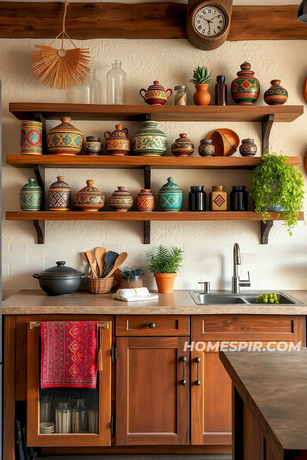 Spice Jars and Tagines in Boho Space