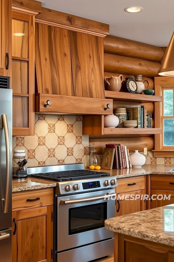 Stainless Steel Appliances with Rustic Flair