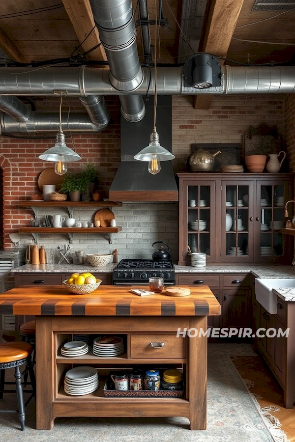 Steel-Framed Glass Cabinets with Heirloom Pieces