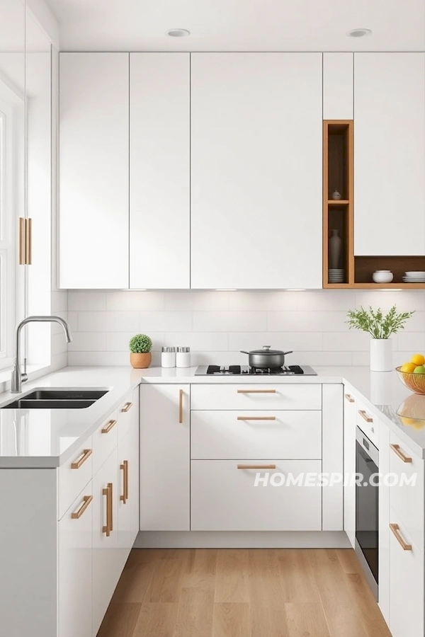 Streamlined Countertops and Minimal Handles