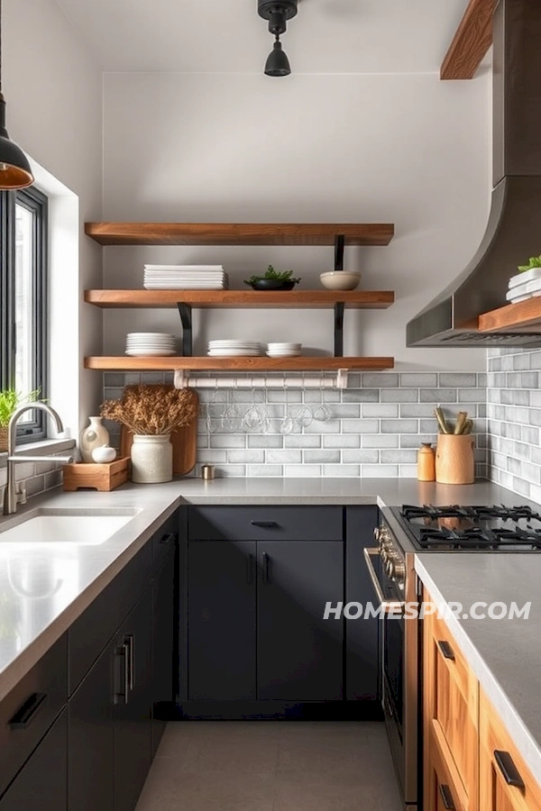 Stylish Kitchen with Polished Concrete Charm