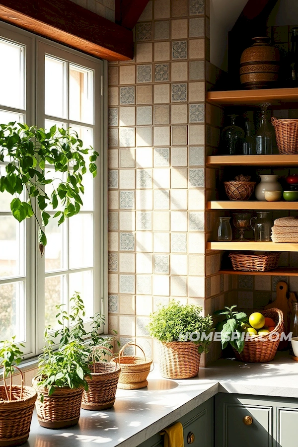 Sun-Filled Kitchen with Moroccan Tiles