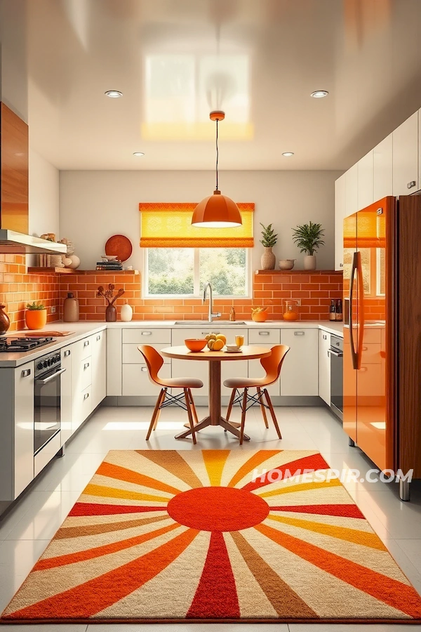 Sun-Inspired Design in Vibrant Kitchen