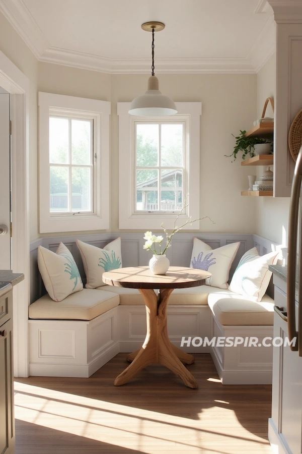 Sunlit Breakfast Nook in Beach House Kitchen